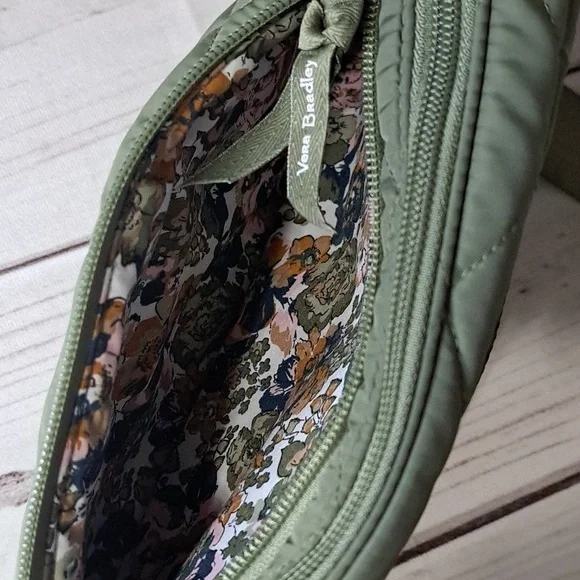 Vera Bradley Quilted Sling Bag in Olive Green - Picture 4 of 11